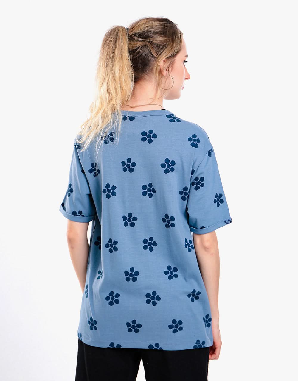 Vans Womens Skate Otw S/S Crew - Cement Blue