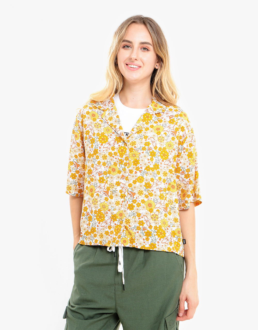 Vans Womens Trippy Floral Woven Top - Trippy Floral