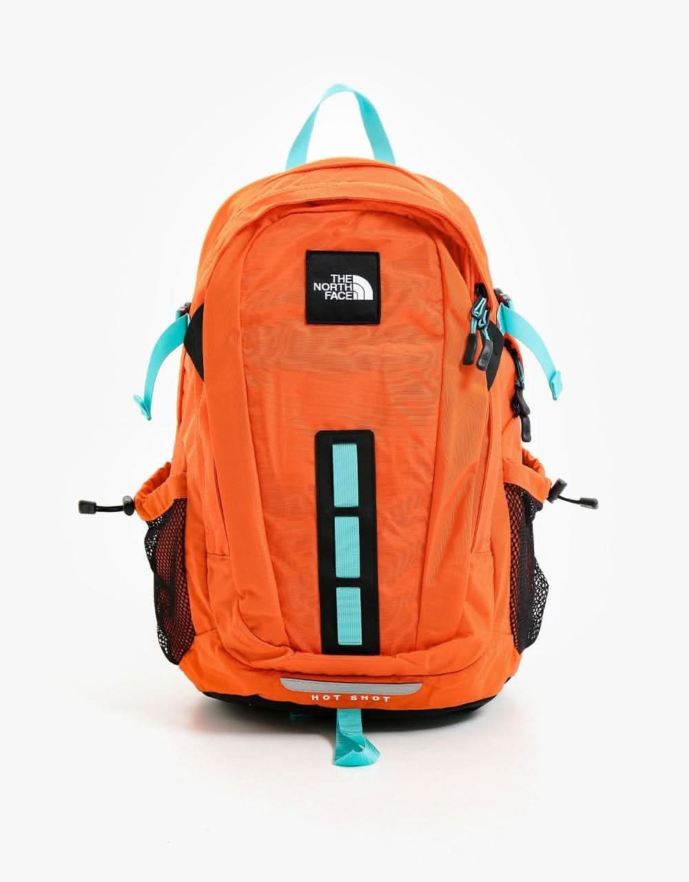 The North Face Hot Shot SE Backpack - Red Orange/Transantarctic Blue