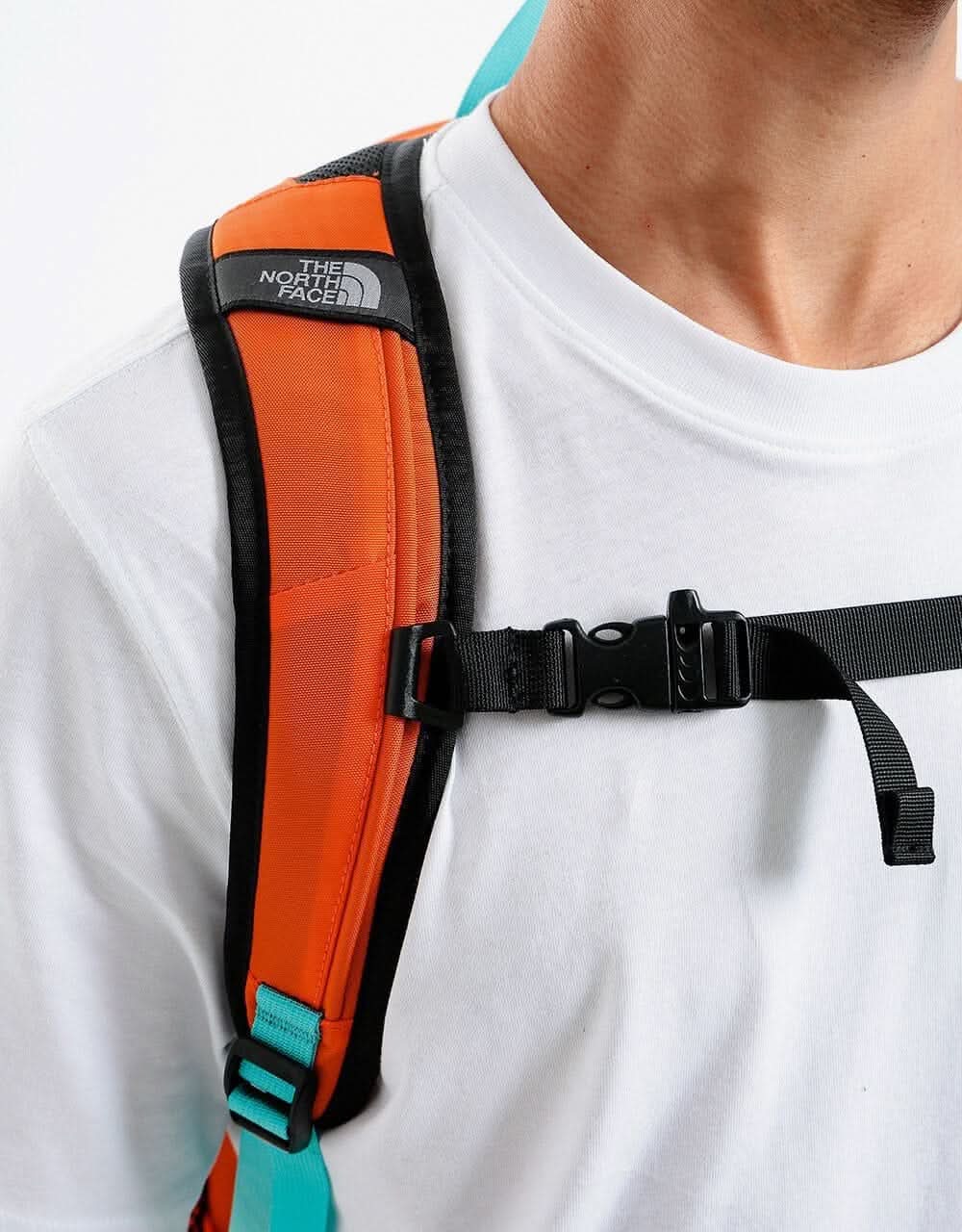 The North Face Hot Shot SE Backpack - Red Orange/Transantarctic Blue