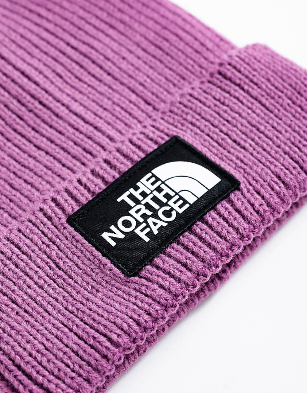 The North Face Box Logo Cuff Beanie   - Pikes Purple