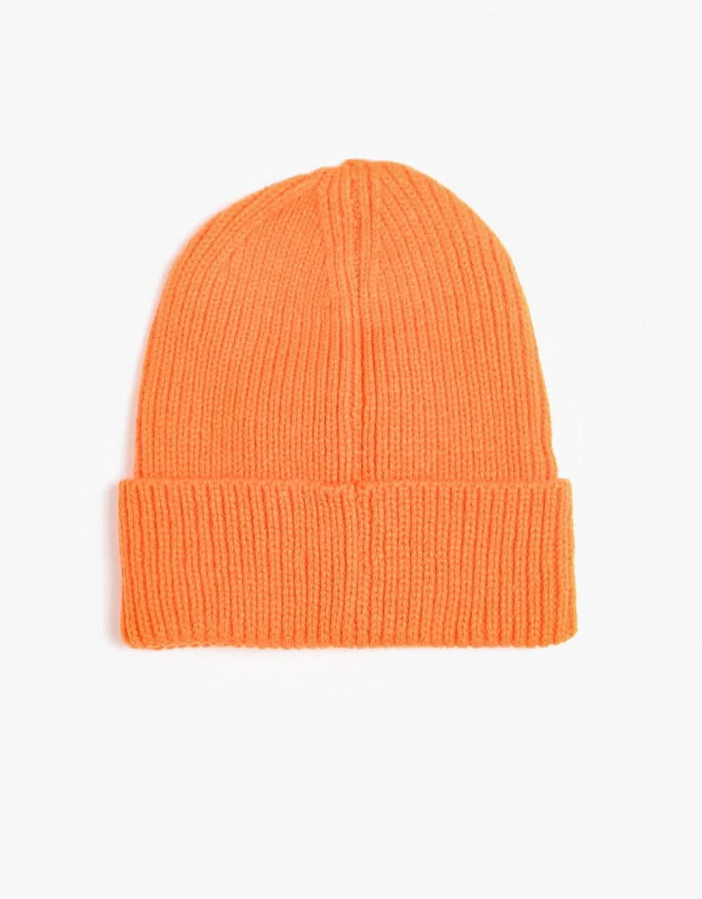 The North Face Box Logo Cuff Beanie   - Red Orange