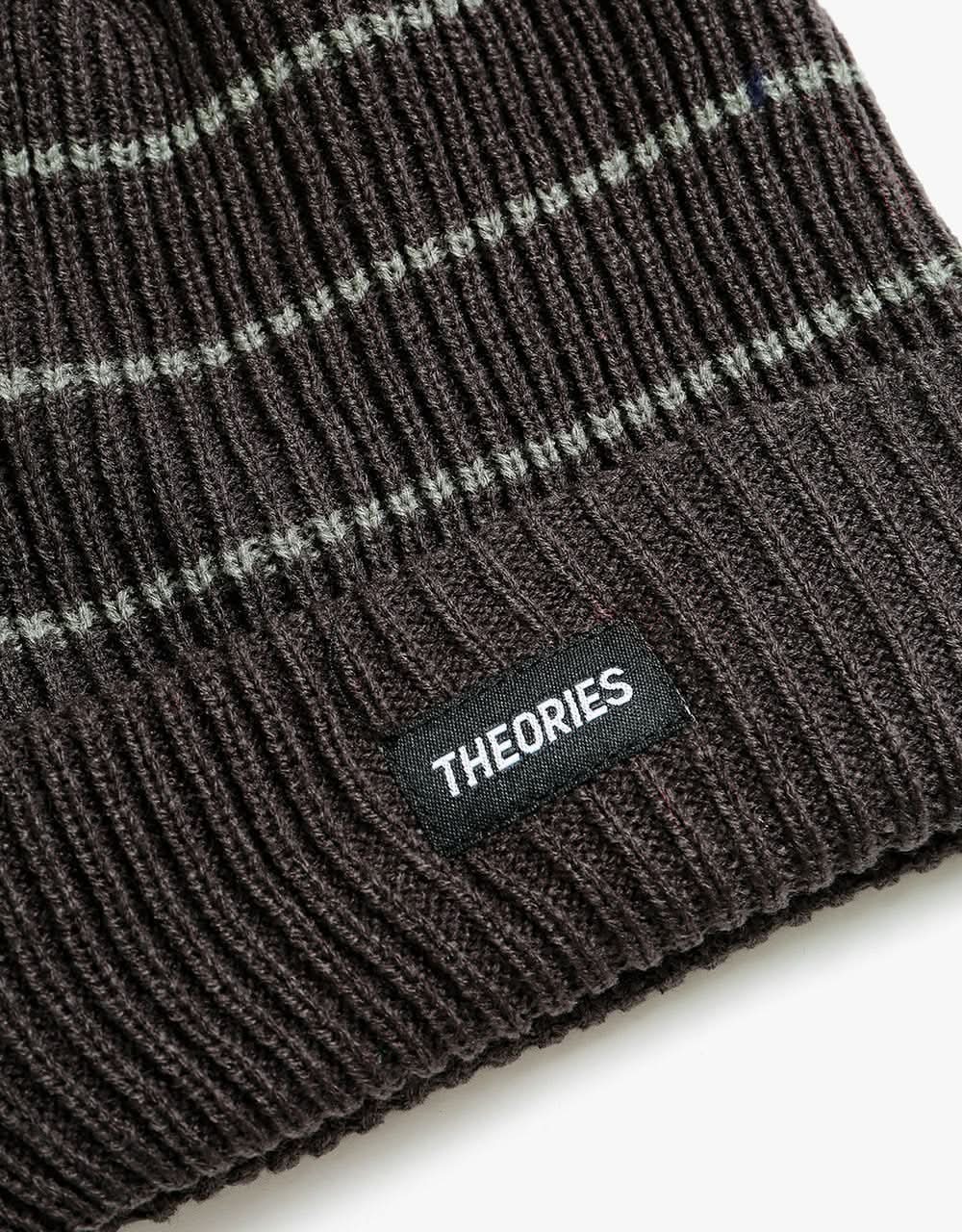Theories Of Atlantis Burst Stripe Beanie - Vintage Brown