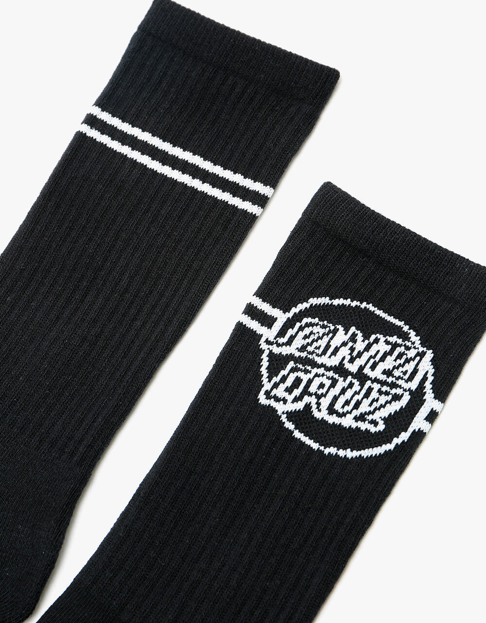 Santa Cruz Opus Dot Stripe Socks - Black/White