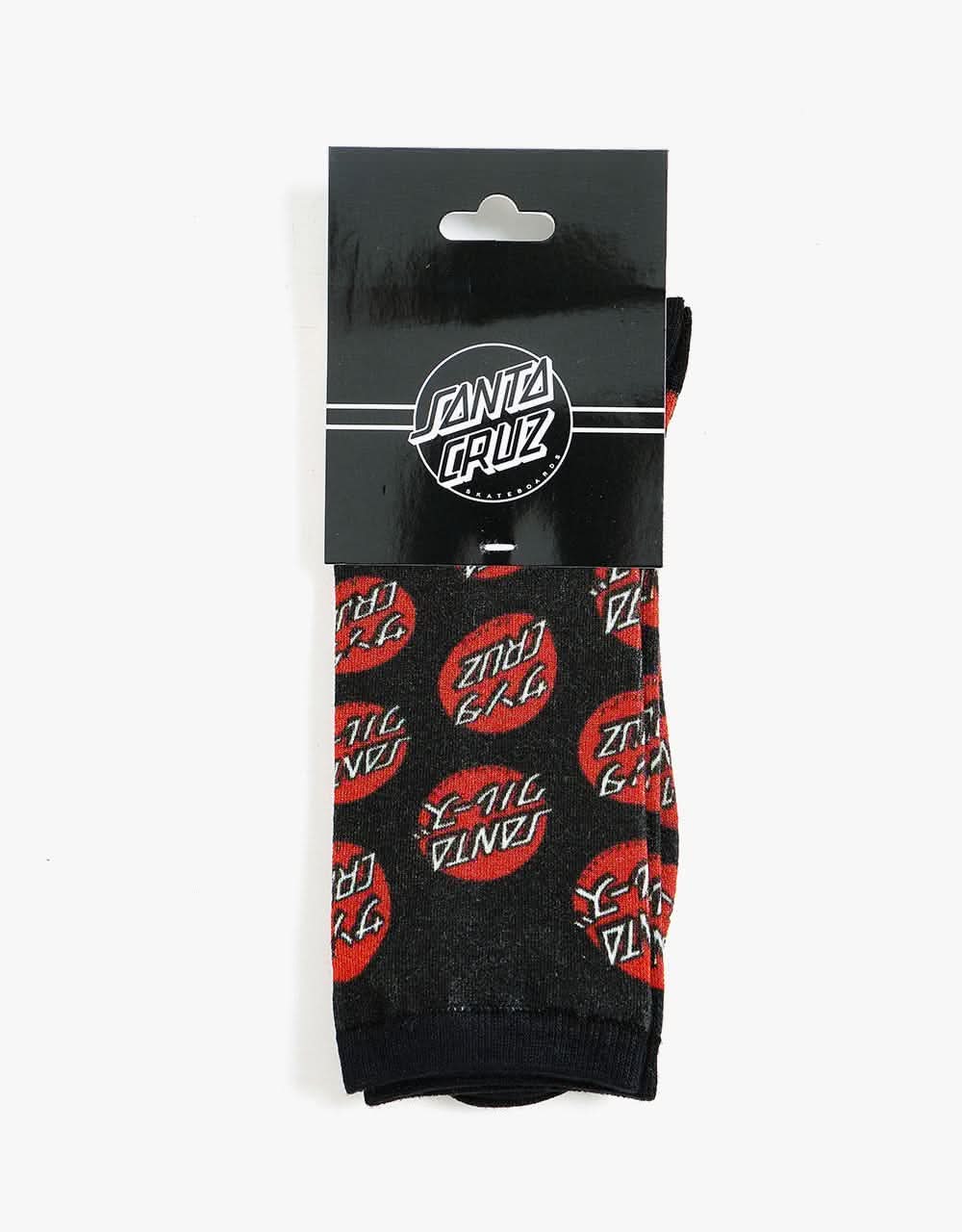 Santa Cruz Mixed Up Dot Socks - Black