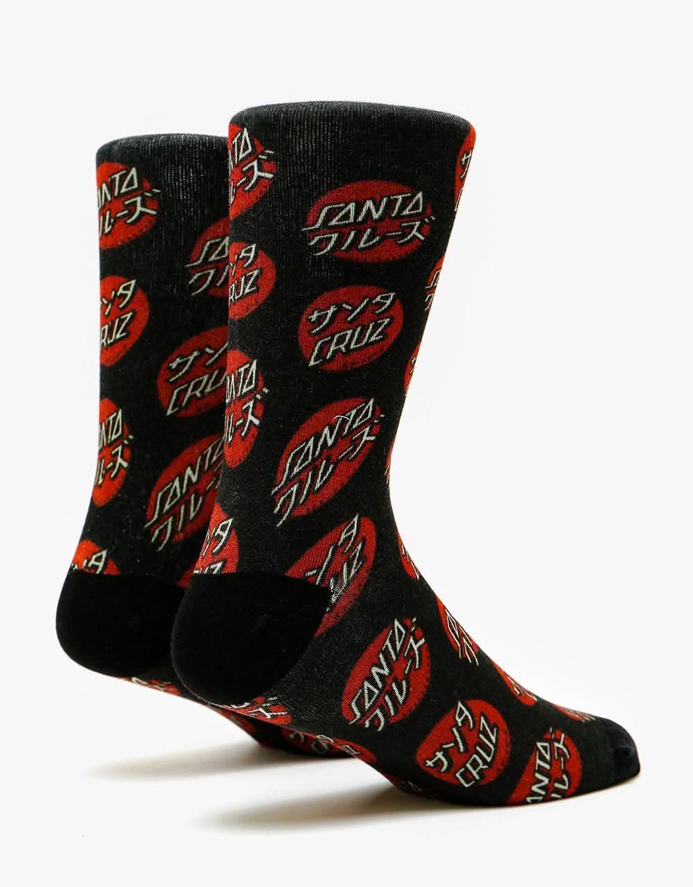 Santa Cruz Mixed Up Dot Socks - Black