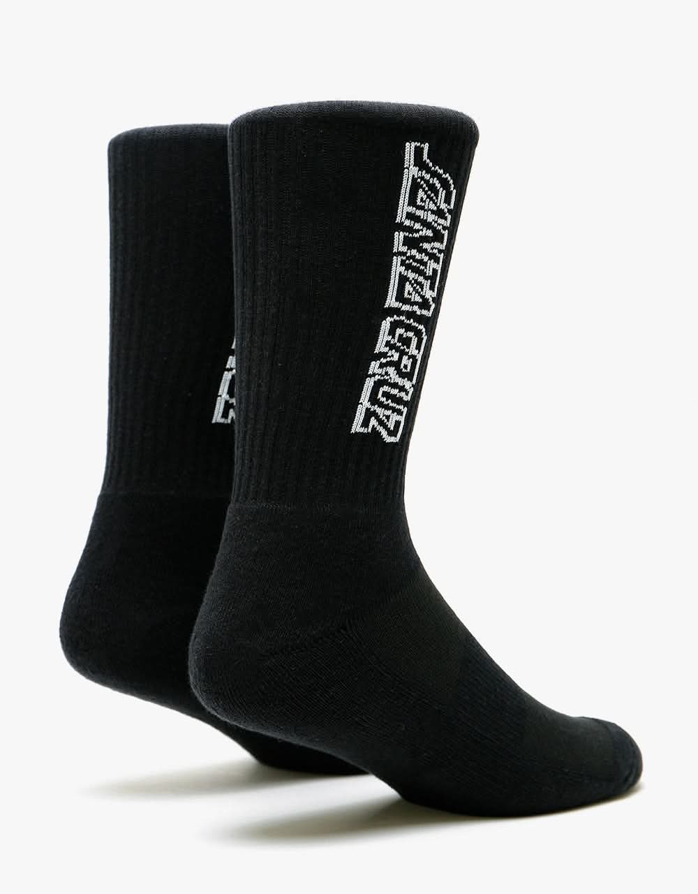 Santa Cruz Classic Strip Socks - Black