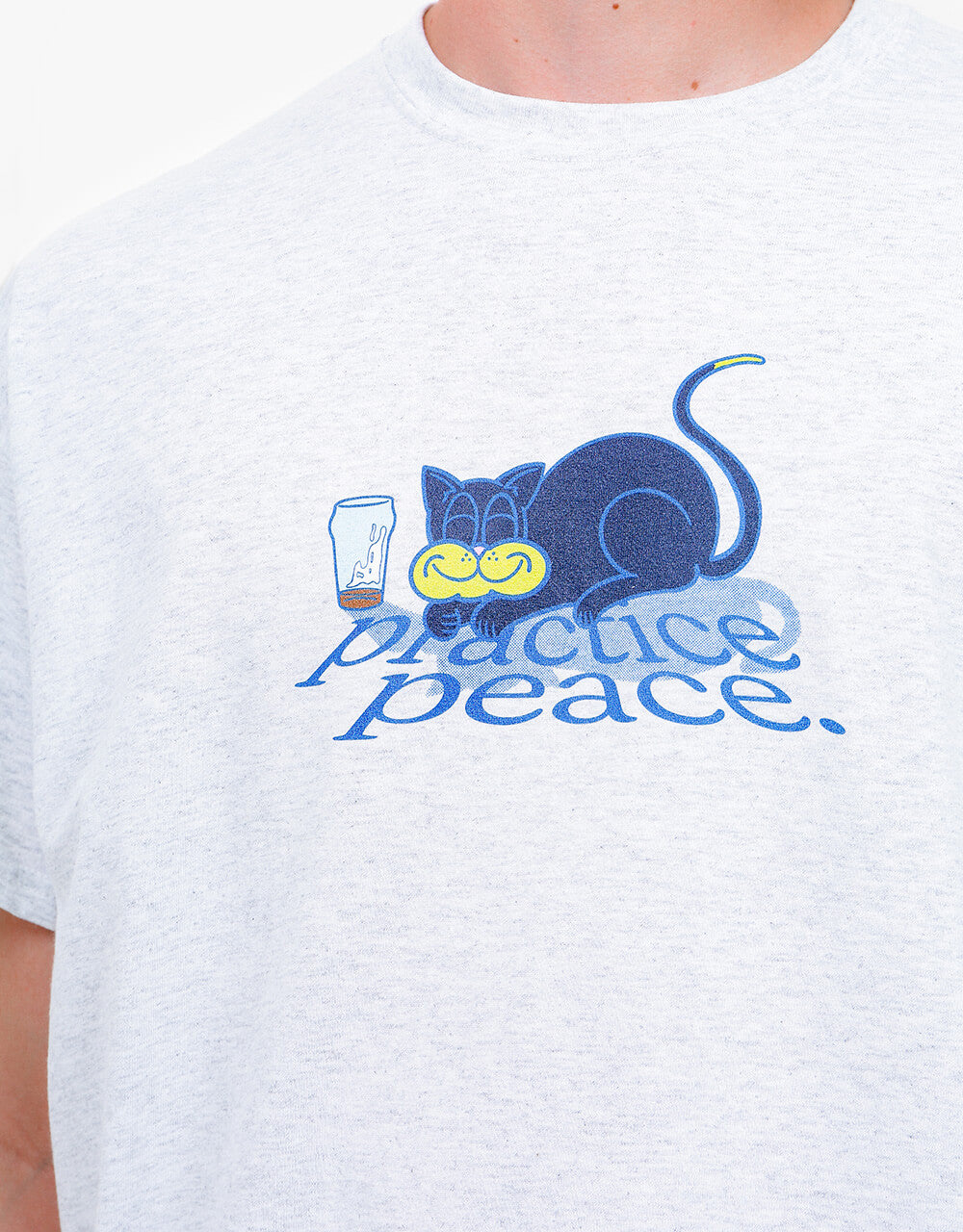 Route One Practice Peace T-Shirt - Ash Grey