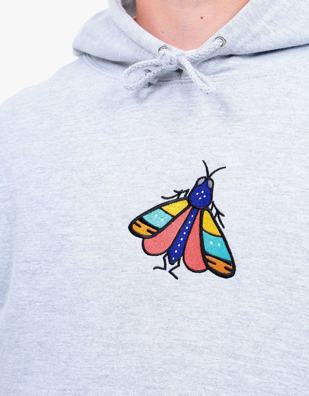 Route One Moth Pullover Hoodie - Heather Grey