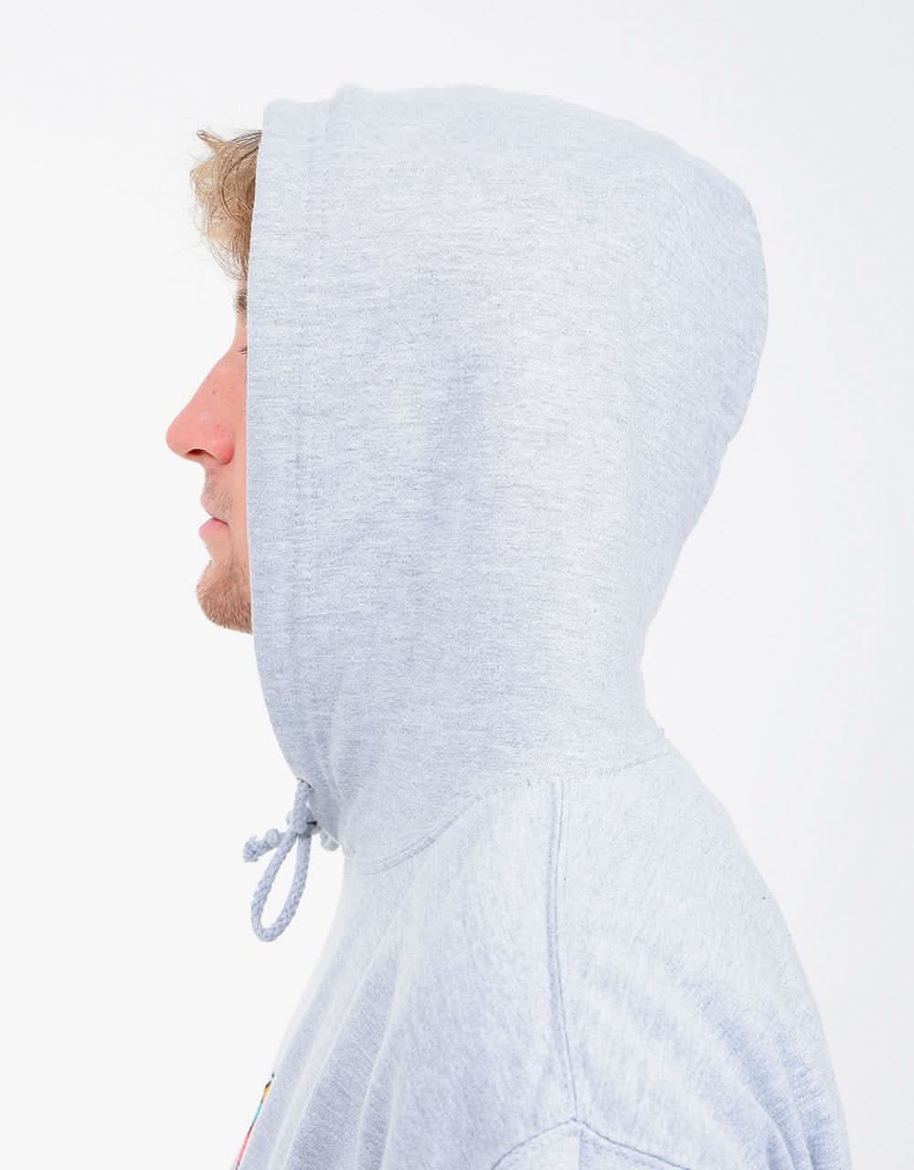 Route One Moth Pullover Hoodie - Heather Grey