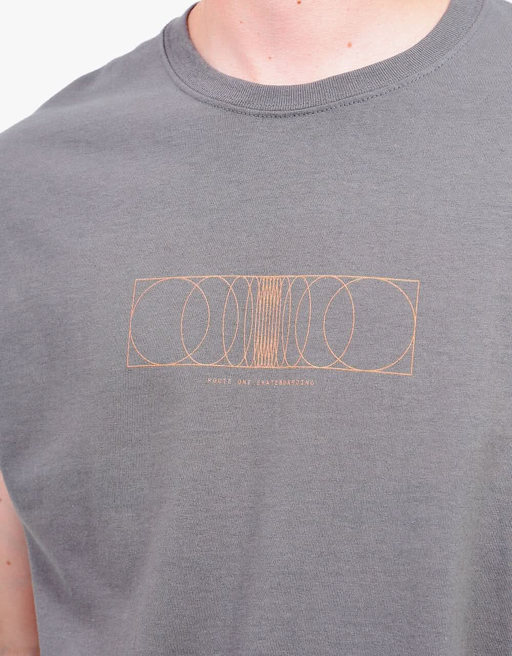 Route One Frequency T-Shirt - Charcoal