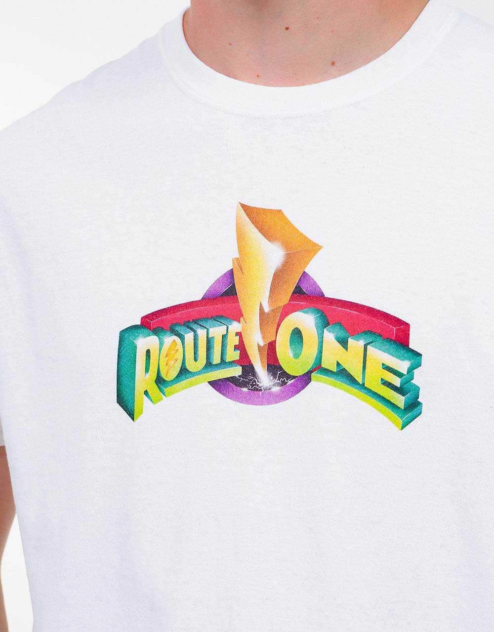 Route One Mighty Morphin T-Shirt - White