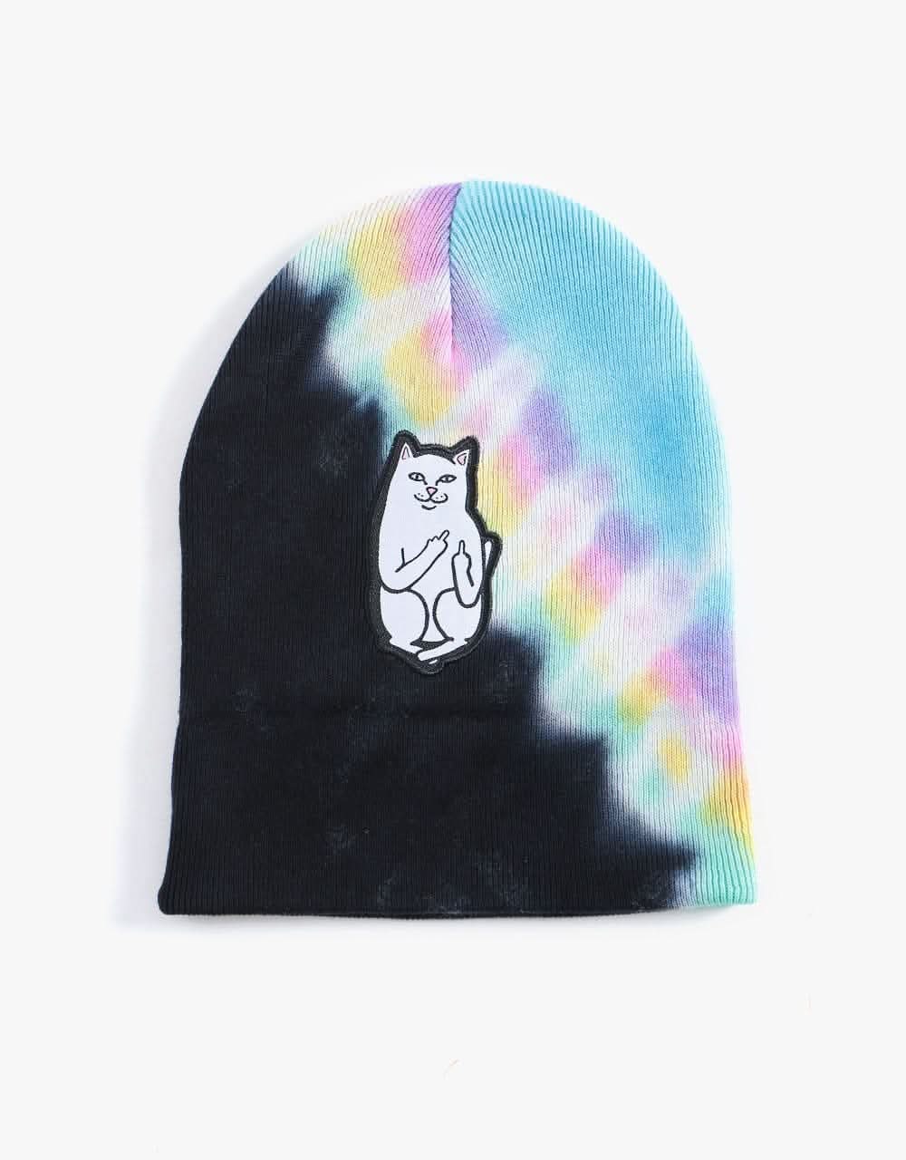 RIPNDIP Lord Nermal Beanie - Black/Pink Tie Dye