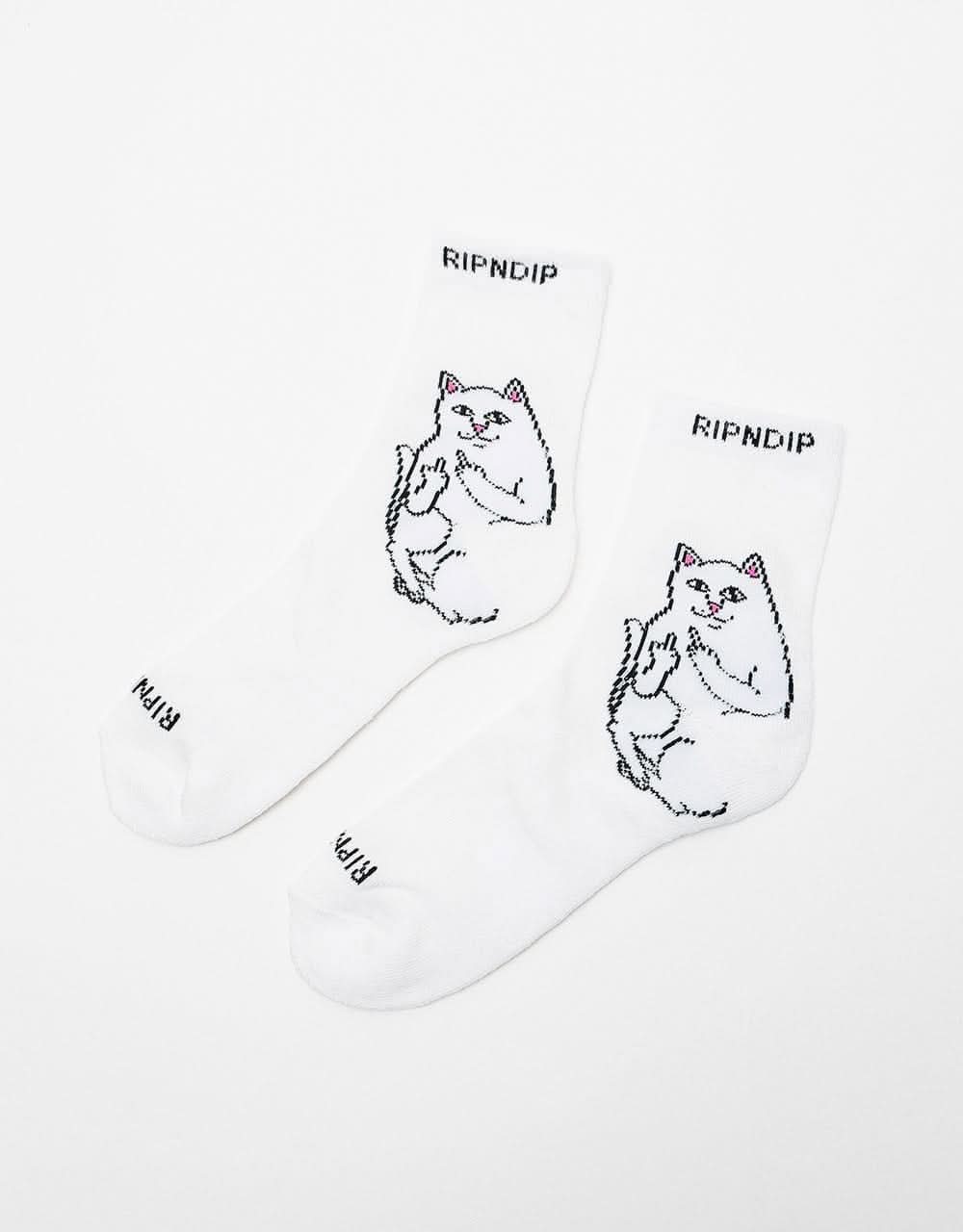 RIPNDIP Lord Nermal Mid Socks - White