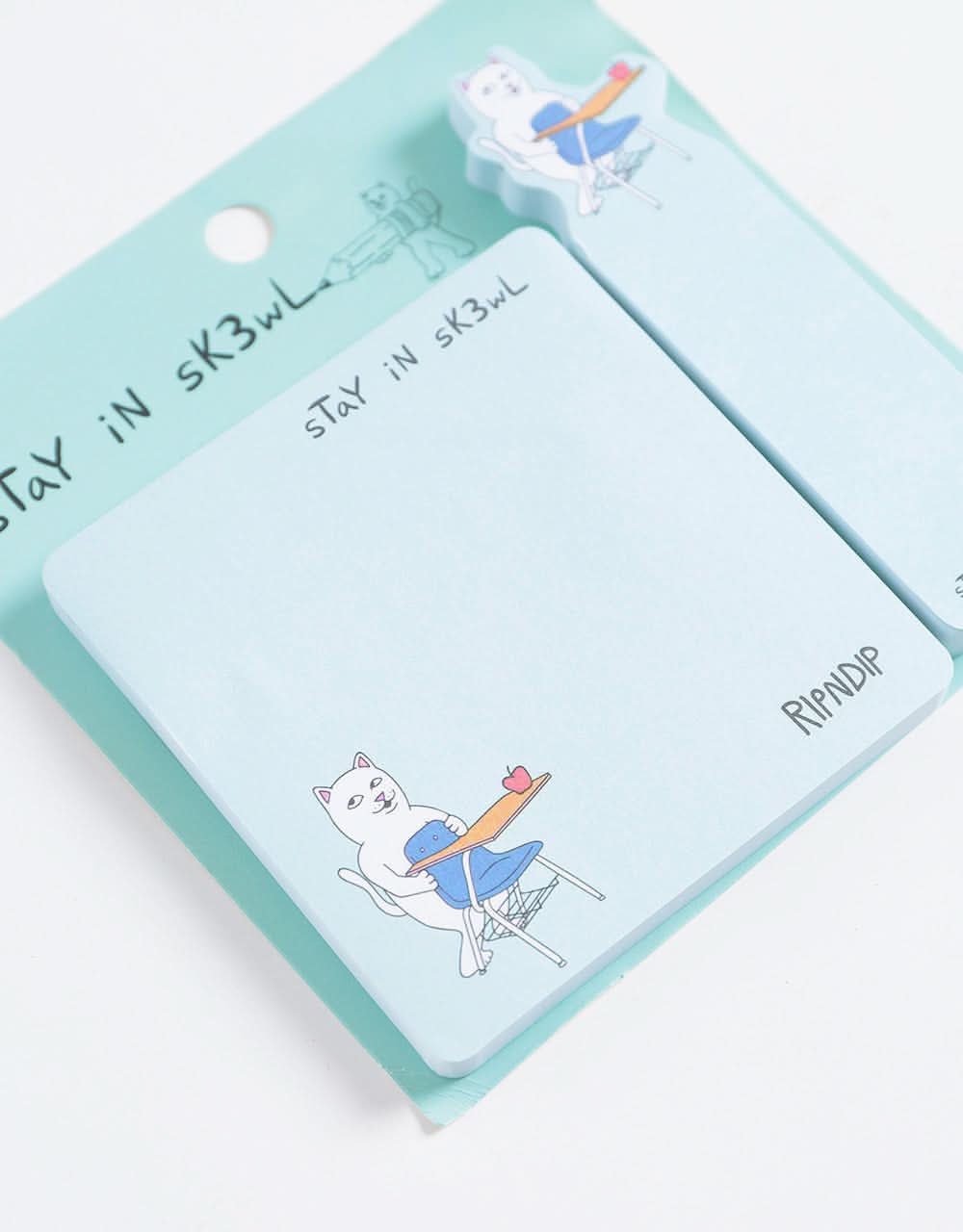 RIPNDIP Stay In Sk3wl Post It Note Pack - Blue