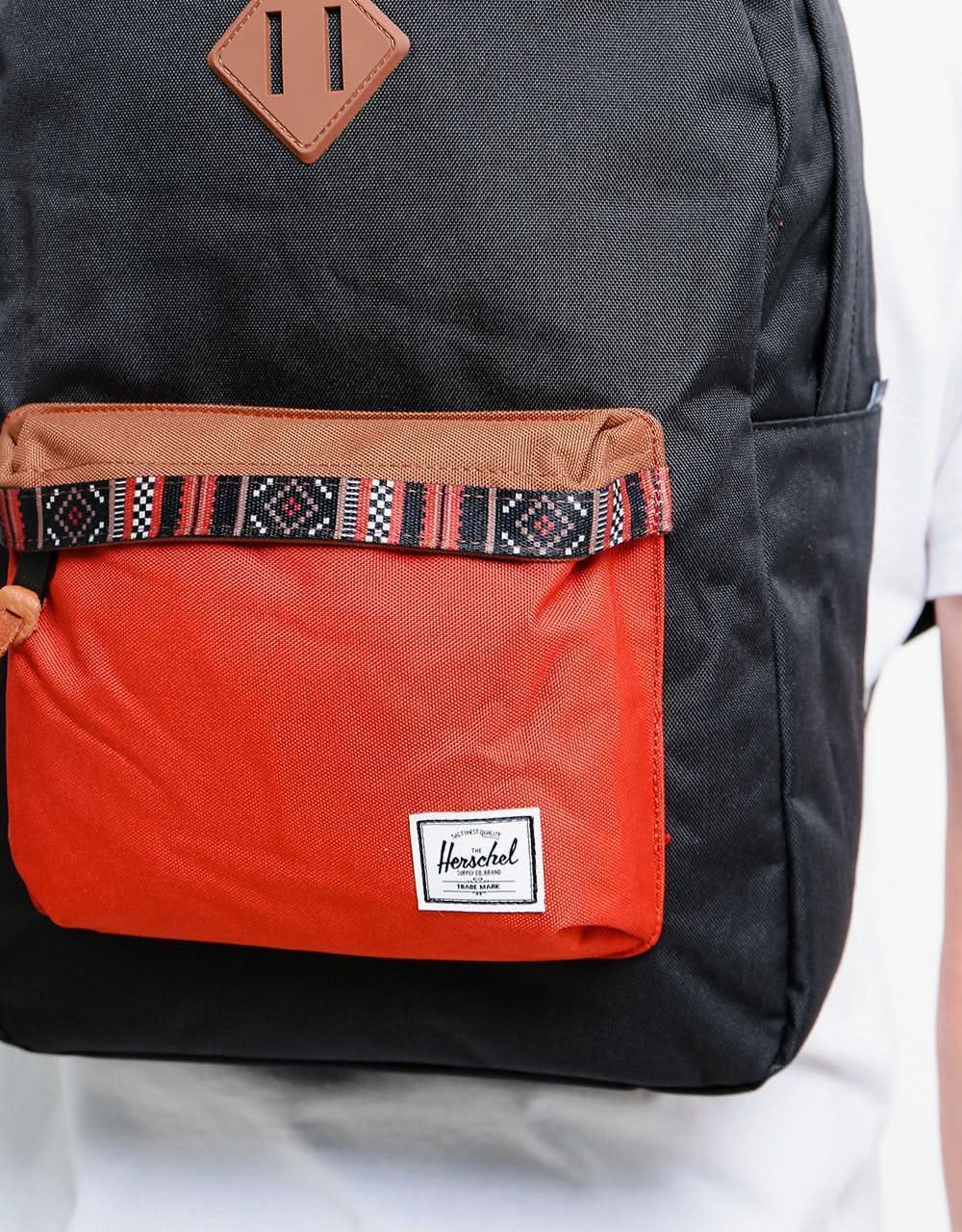 Herschel Supply Co. Heritage Backpack - Black/Saddle/Ketchup