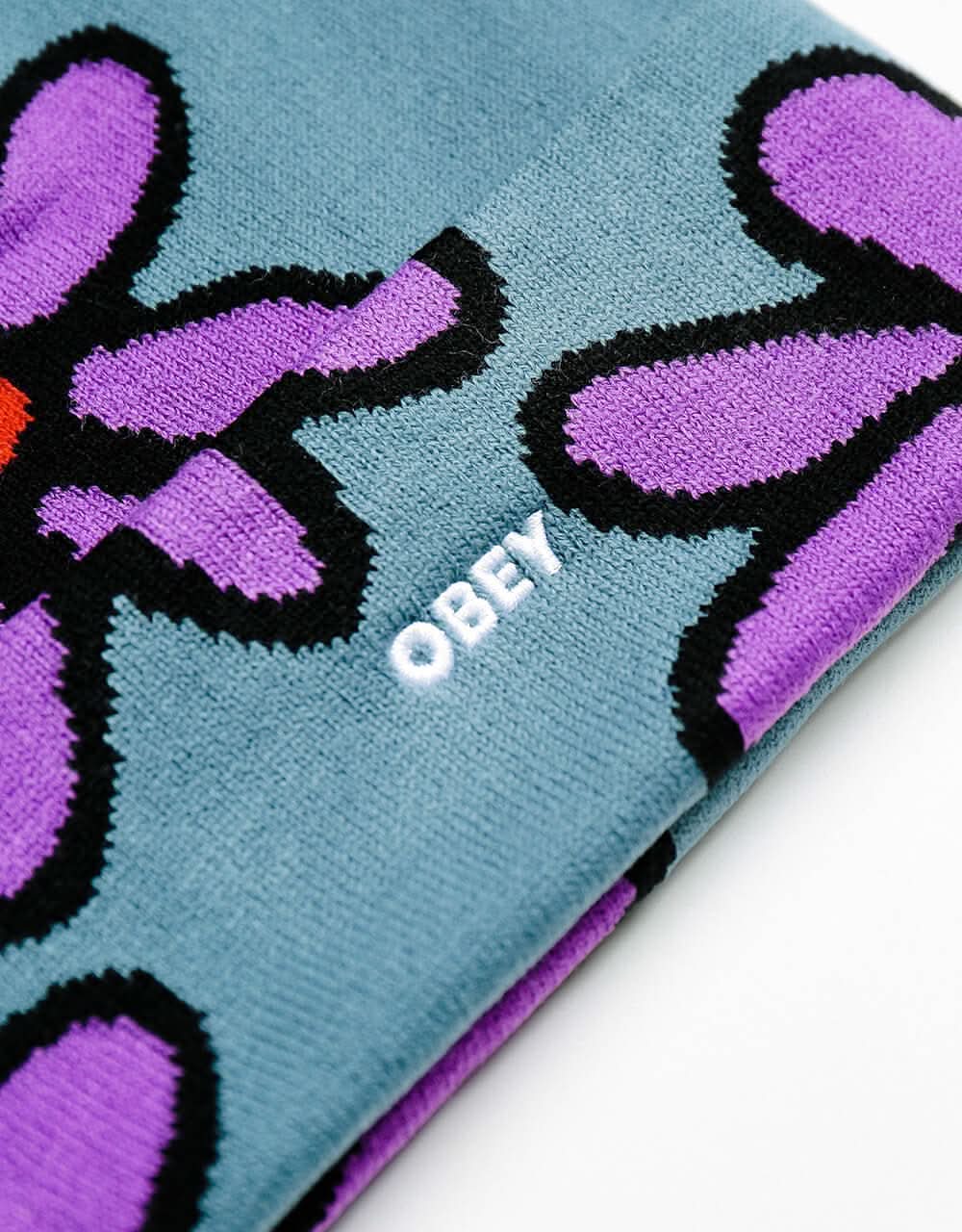 Obey Ipsum Flower Beanie - Leaf Multi
