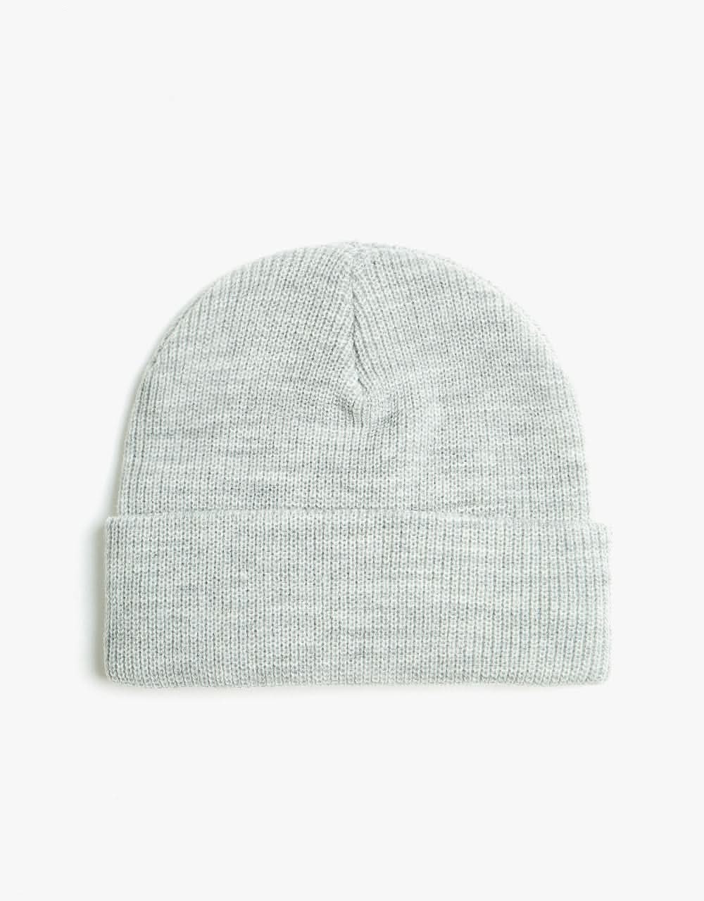 Thunder Script Patch Beanie - Heather/Red/Black
