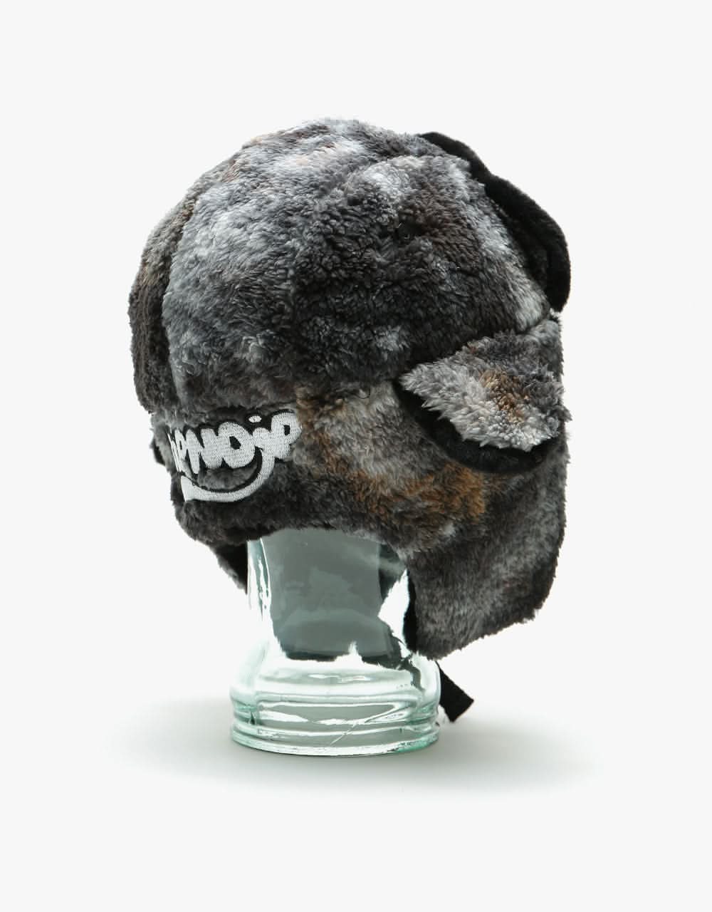 RIPNDIP Warped Sherpa Aviator Hat - Navy/Mauve Tie Dye