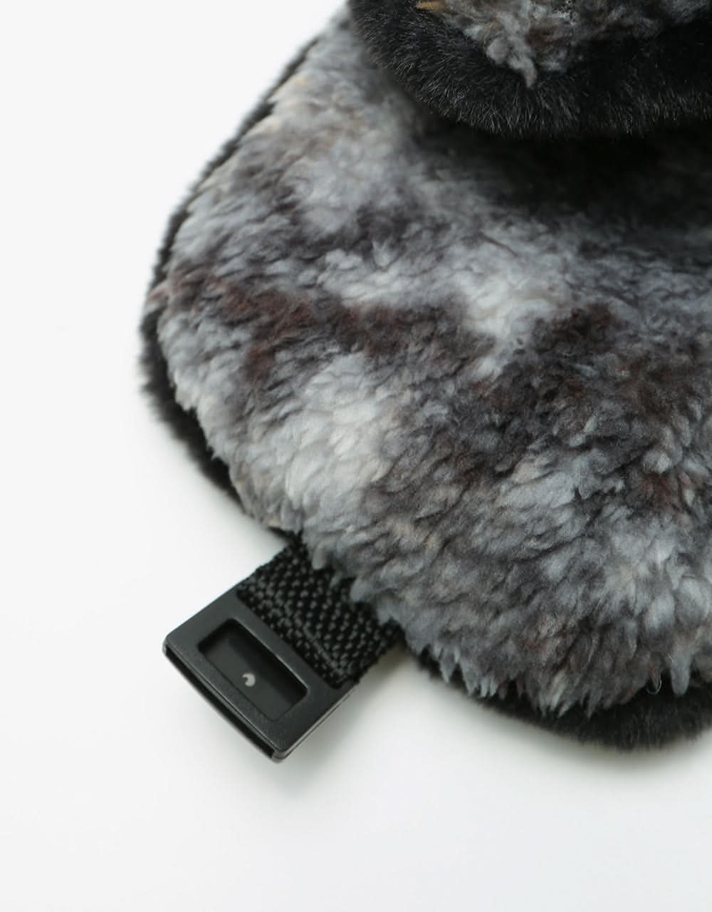 RIPNDIP Warped Sherpa Aviator Hat - Navy/Mauve Tie Dye