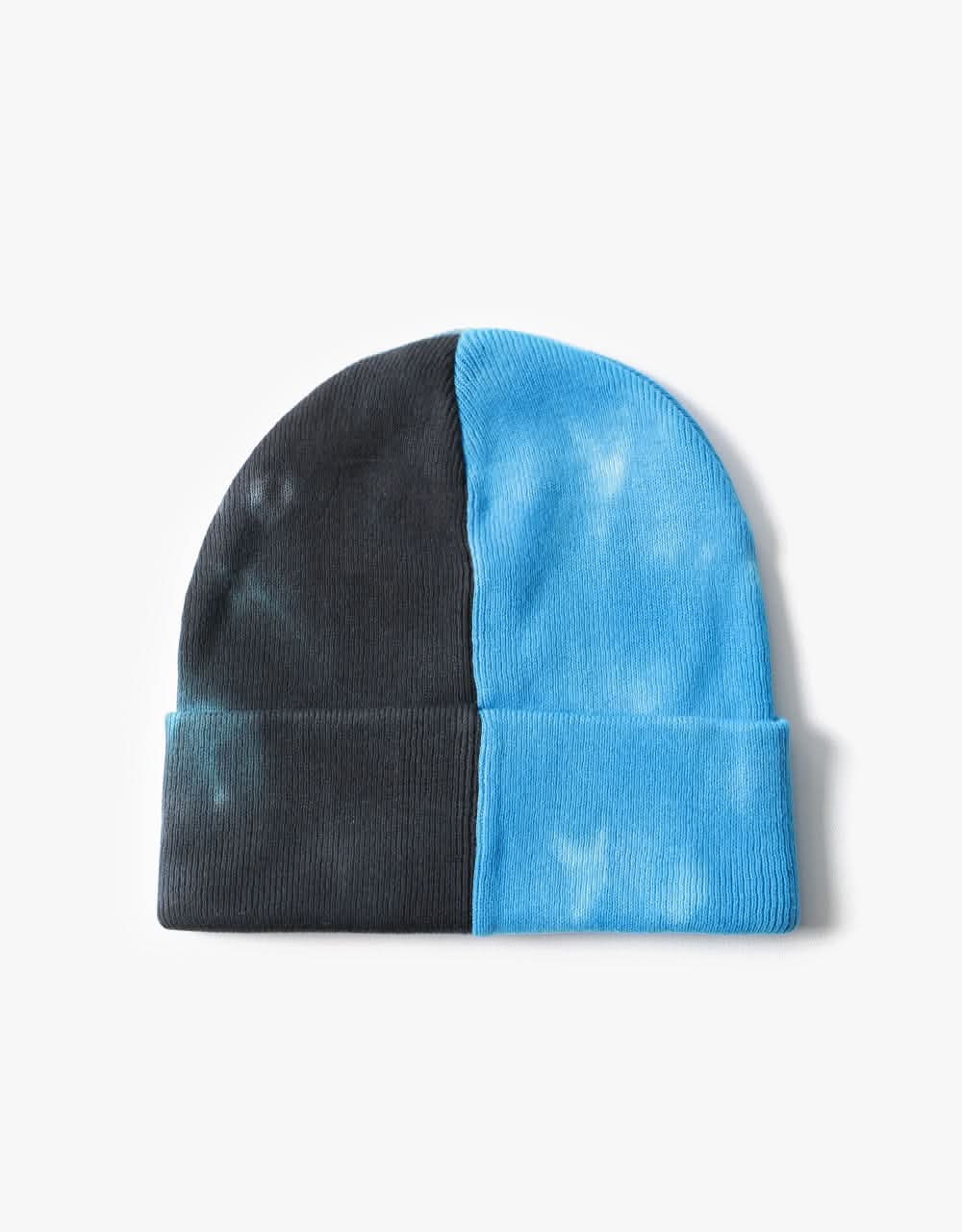 RIPNDIP Lord Nermal Tie Dye Beanie - Black/Blue Half Dye