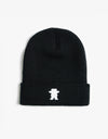 Grizzly OG Bear Embroidered Beanie - Black