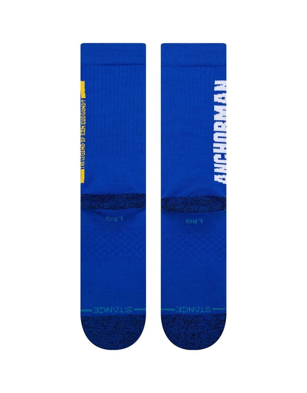 Stance x Anchorman The Legend Crew Socks - Blue