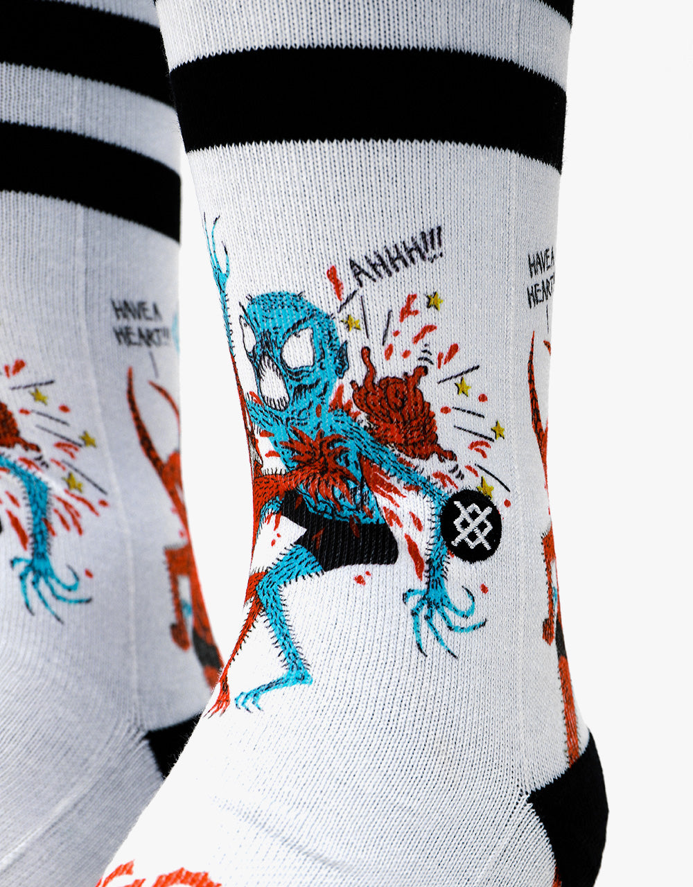 Stance x Neckface Have A Heart Crew Socks - White