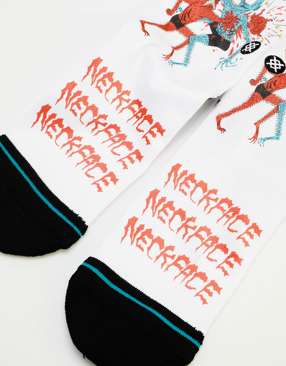 Stance x Neckface Have A Heart Crew Socks - White