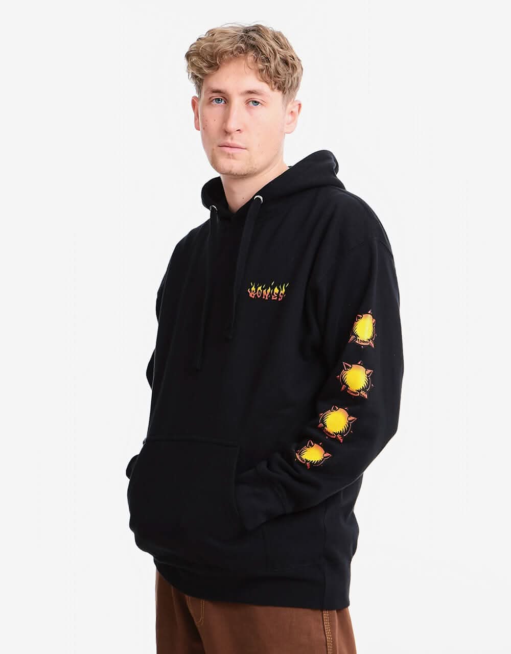Bones x French Iron Sun Pullover Hoodie - Black