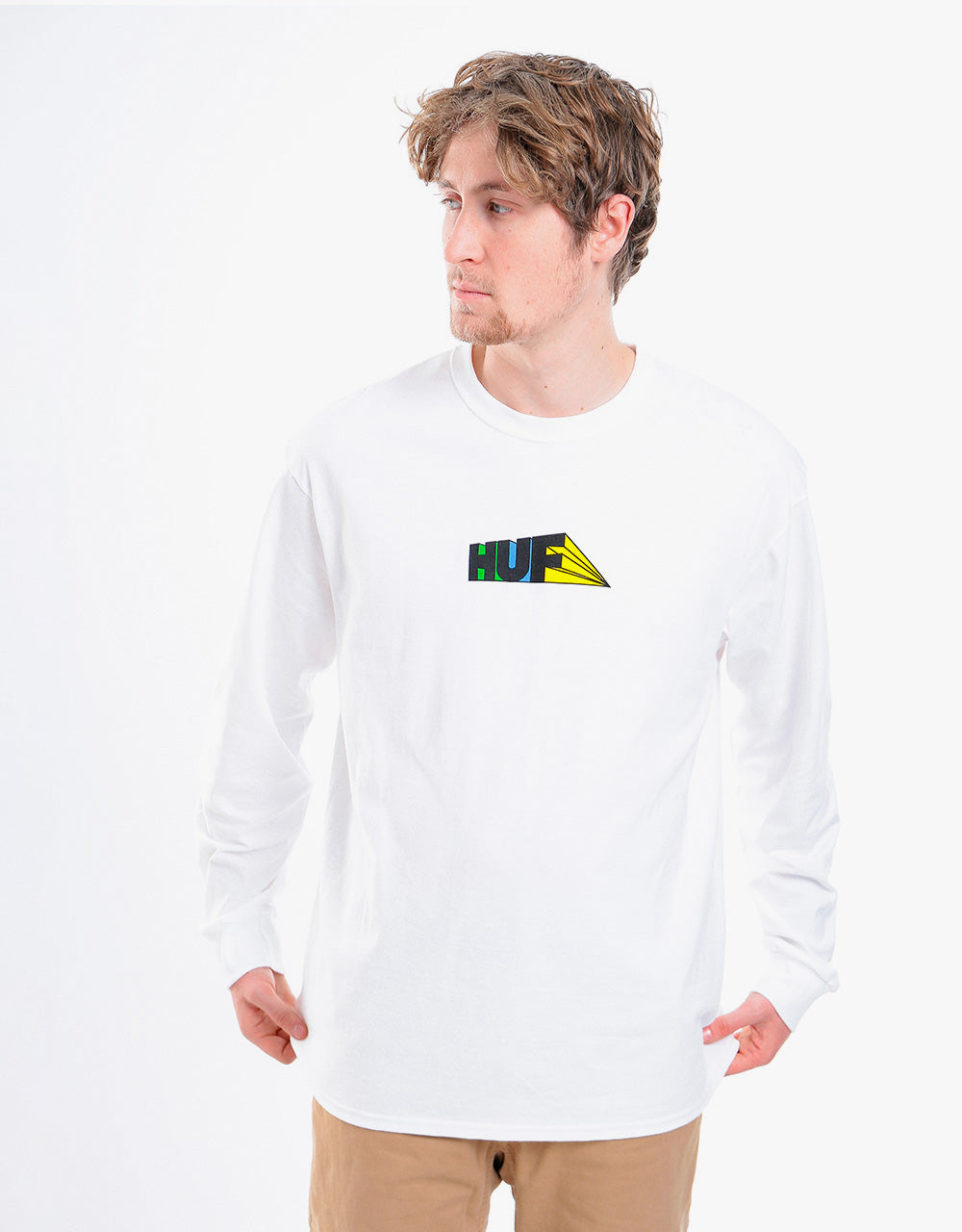 HUF Spectrum L/S T-Shirt - White