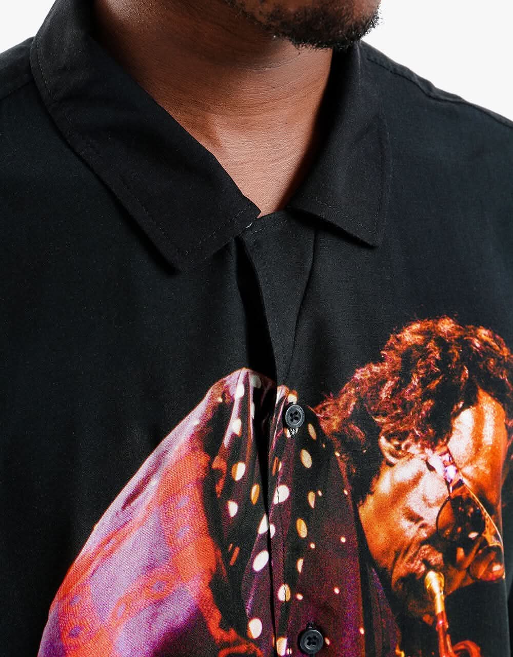 HUF x Miles Davis Yesternow S/S Shirt - Black