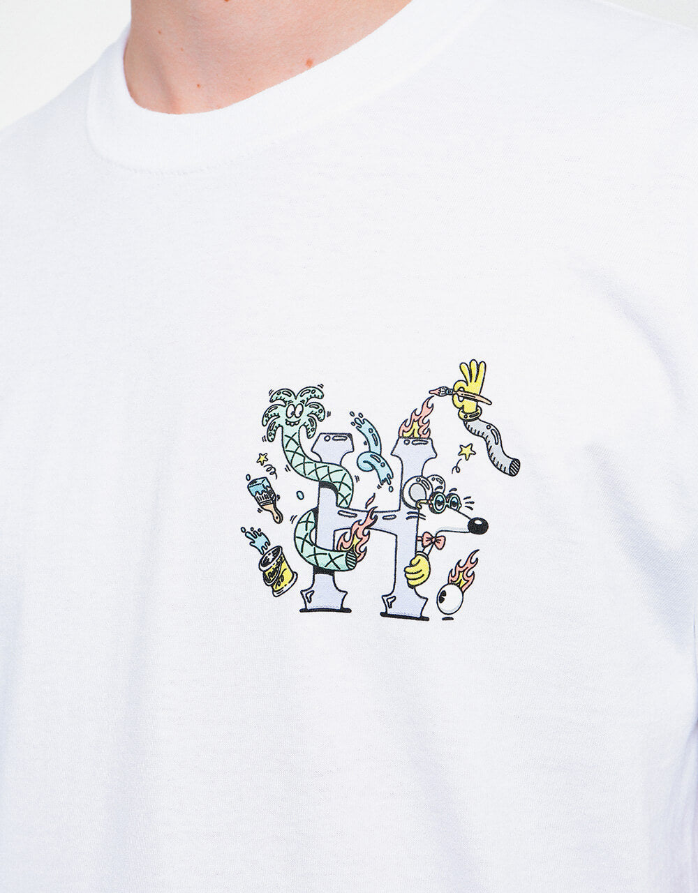 HUF x Steven Harrington Classic H T-Shirt - White