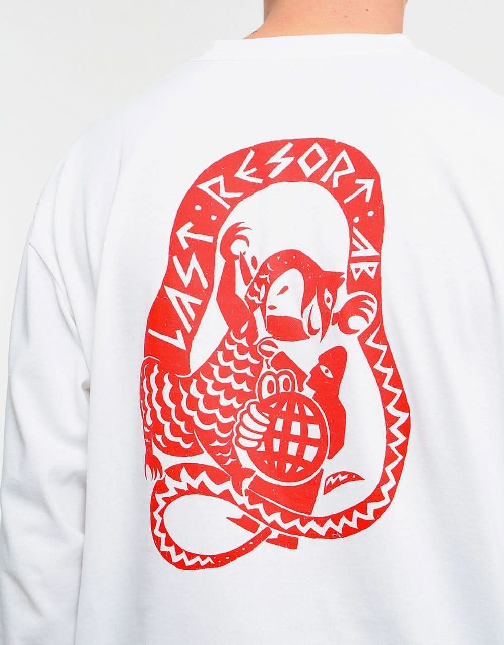 Last Resort AB Dragon L/S T-Shirt - White