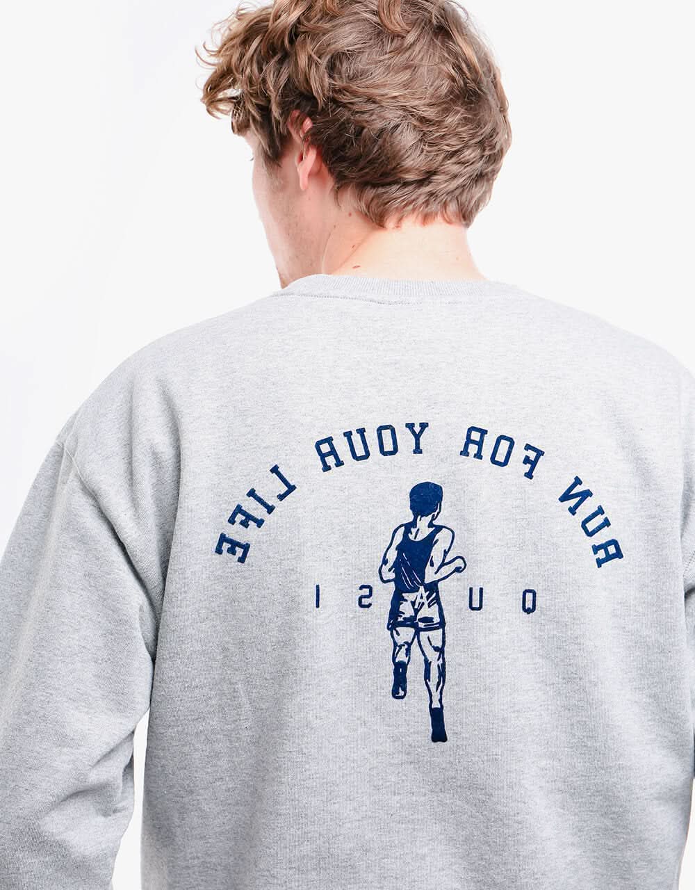 Quasi Run Sweatshirt - Heather Grey