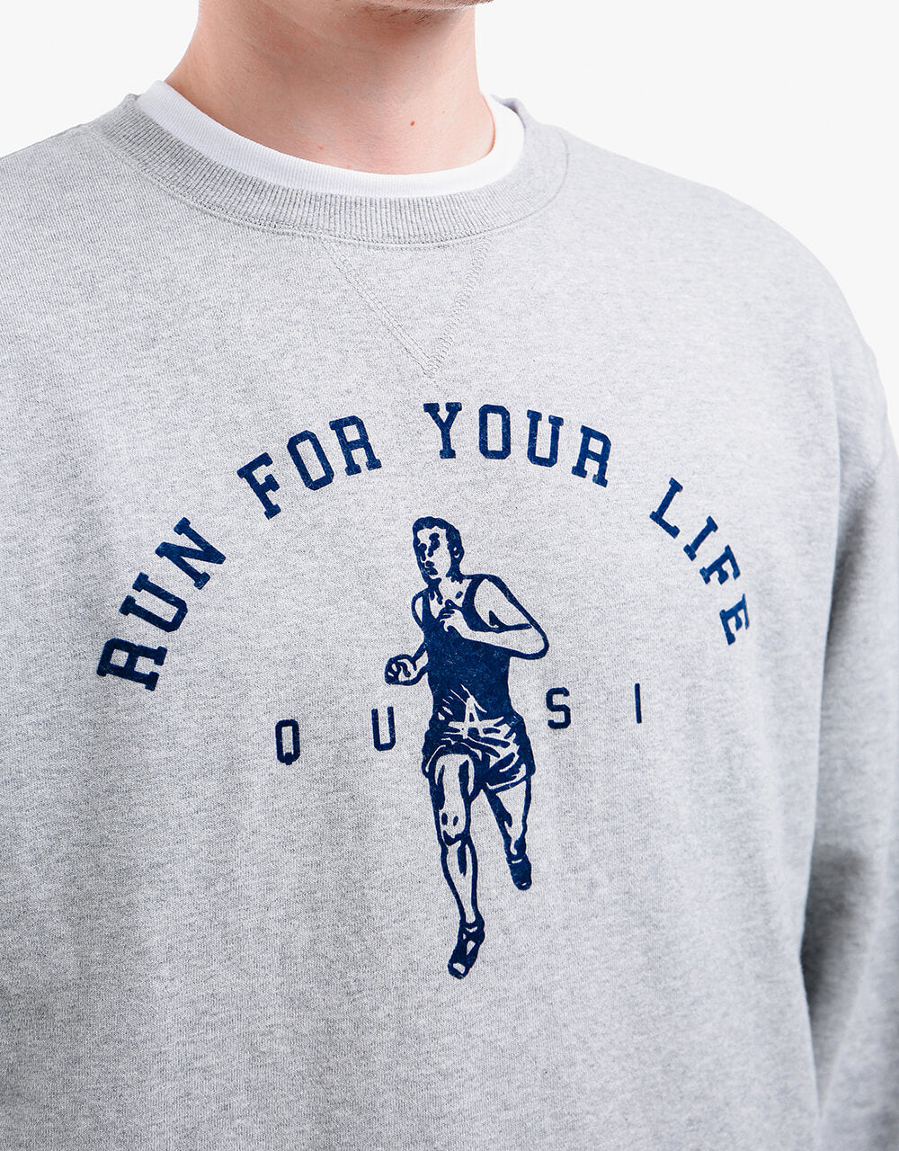 Quasi Run Sweatshirt - Heather Grey