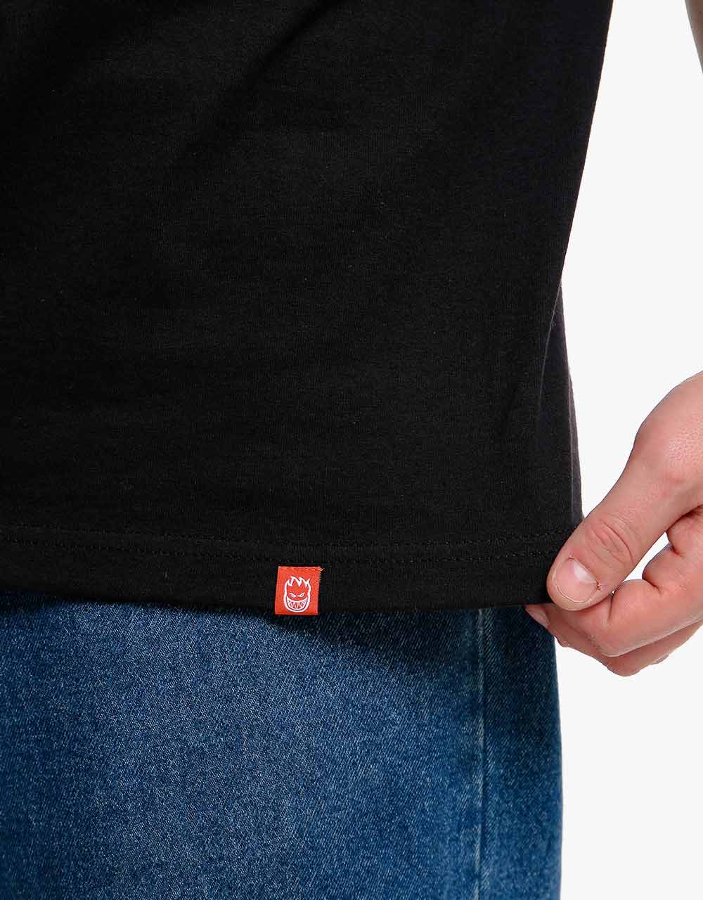 Spitfire OG Classic Fill T-Shirt - Black/Red-White