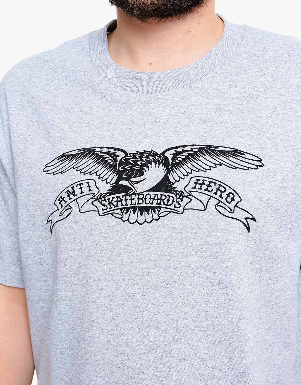 Anti Hero Basic Eagle T-Shirt - Athletic Heather/Black