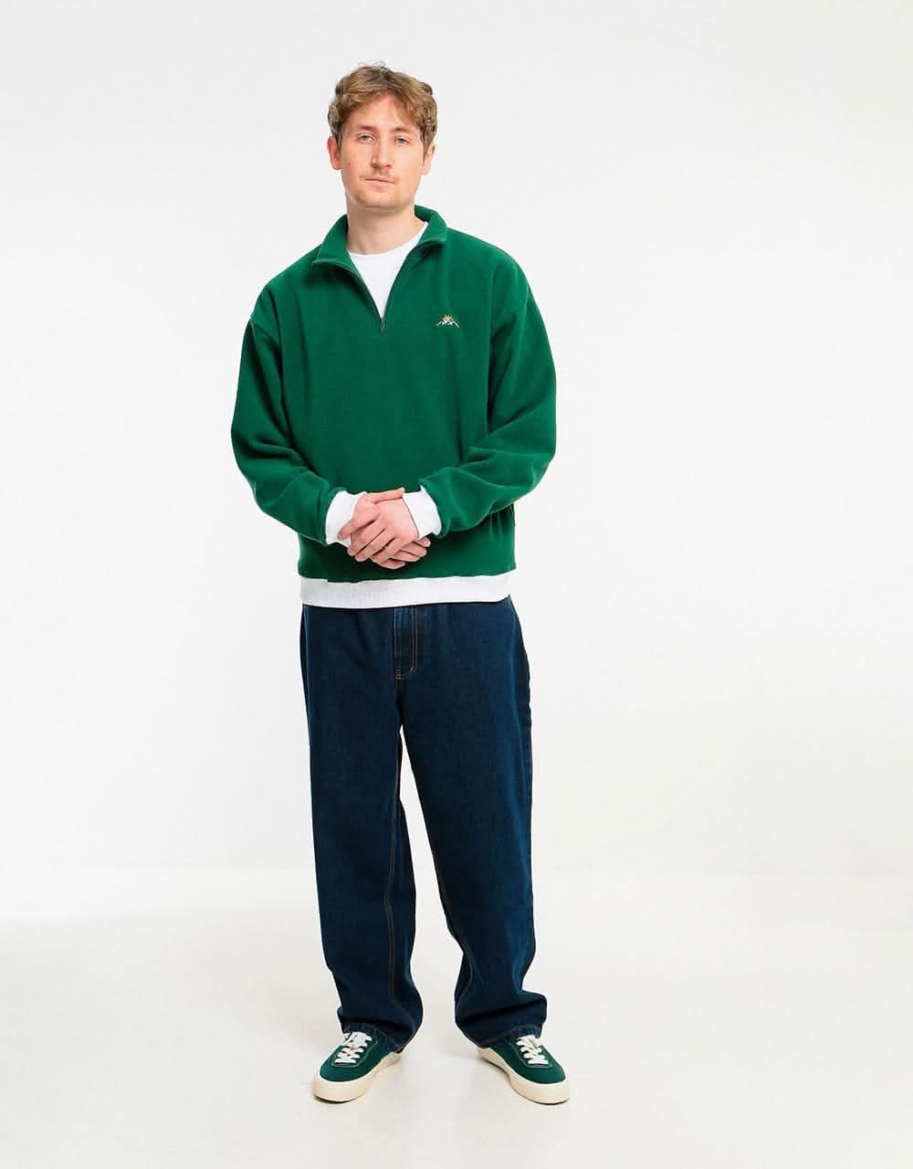 Magenta MTN 1/4 Zip Fleece - Green