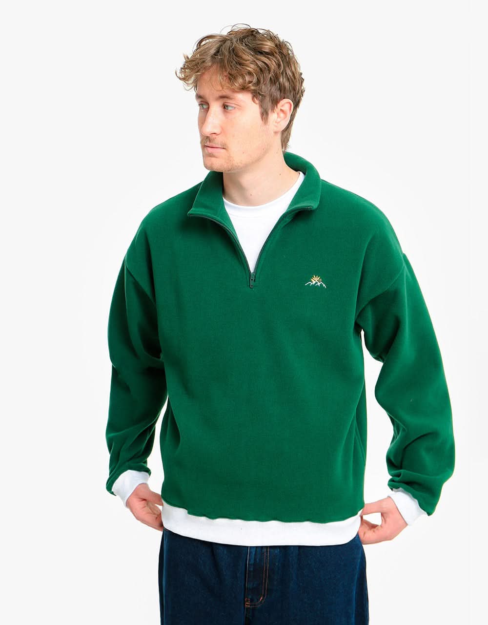 Magenta MTN 1/4 Zip Fleece - Green