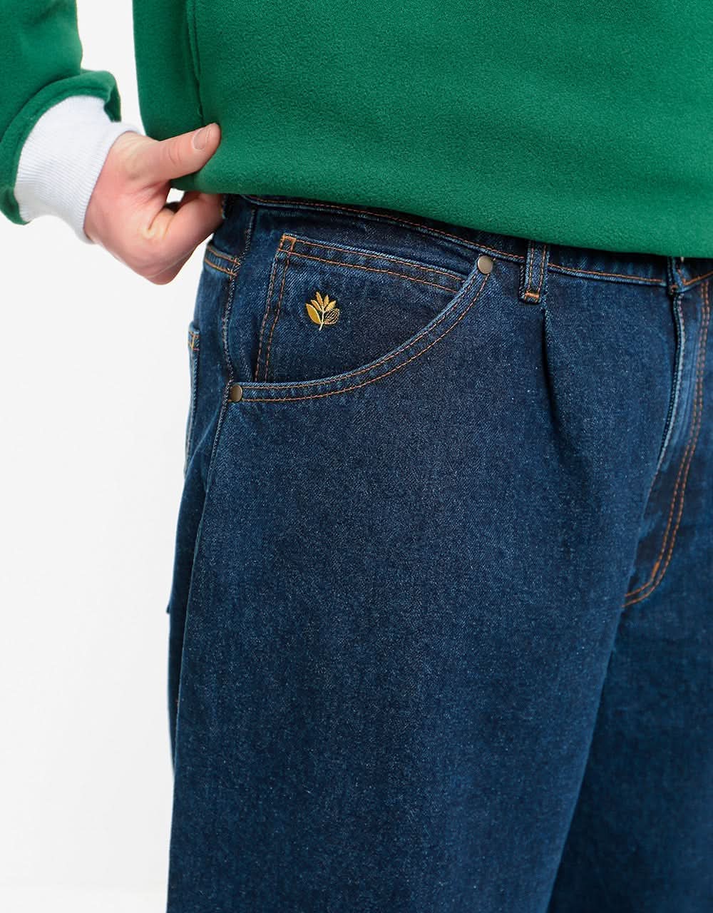 Magenta OG Denim Pant - Dark Blue
