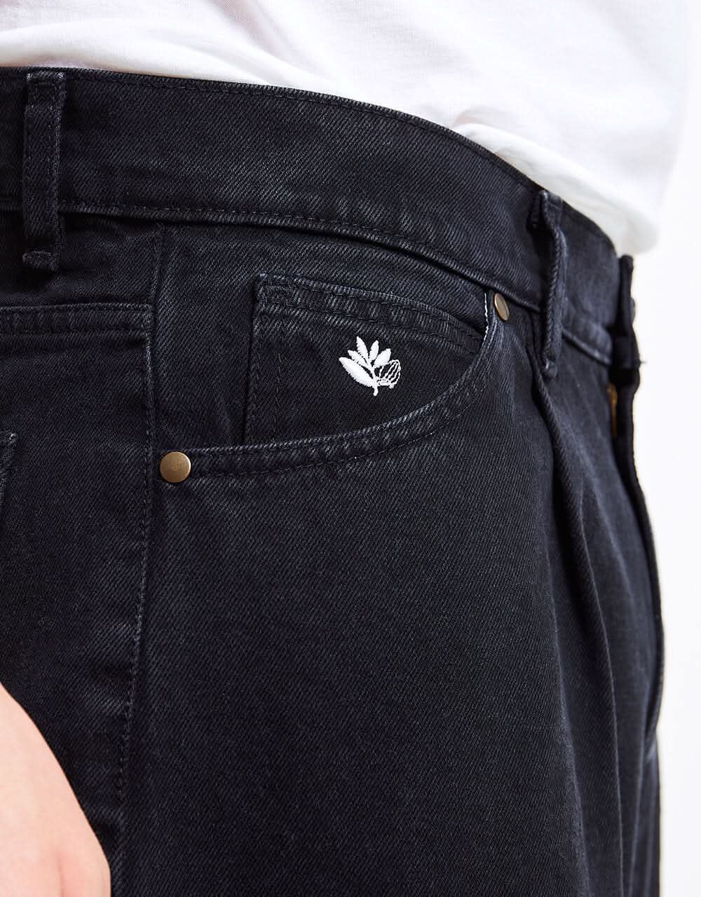Magenta OG Denim Pant - Black
