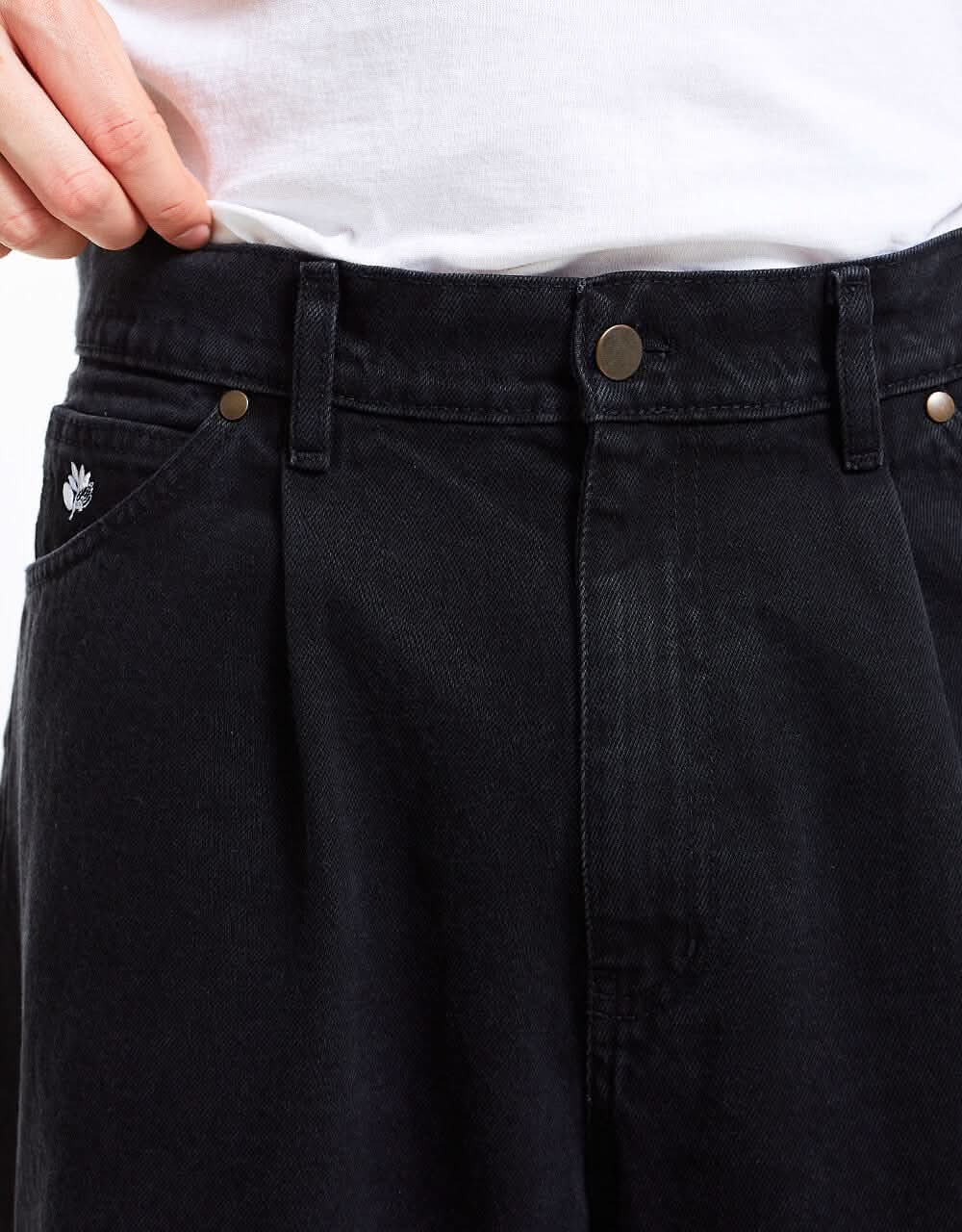 Magenta OG Denim Pant - Black
