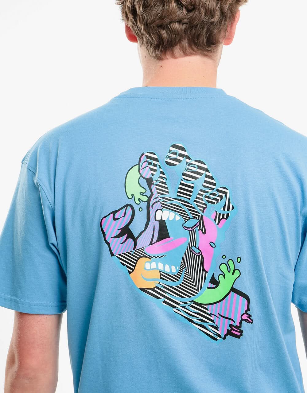 Santa Cruz Strange Hand T-Shirt - Cool Blue