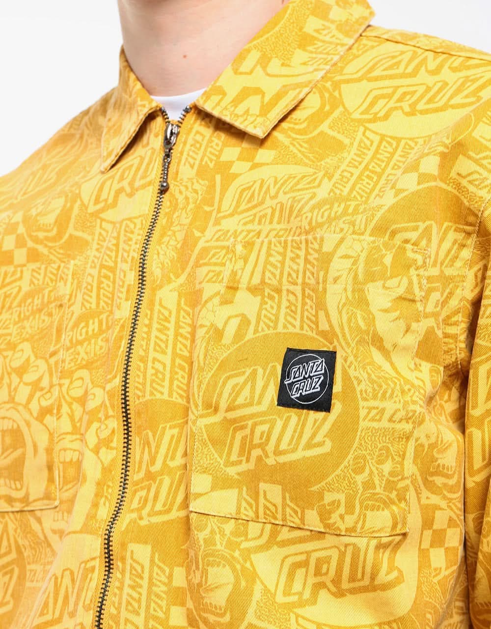 Santa Cruz El Jefe L/S Shirt - Straw Flier
