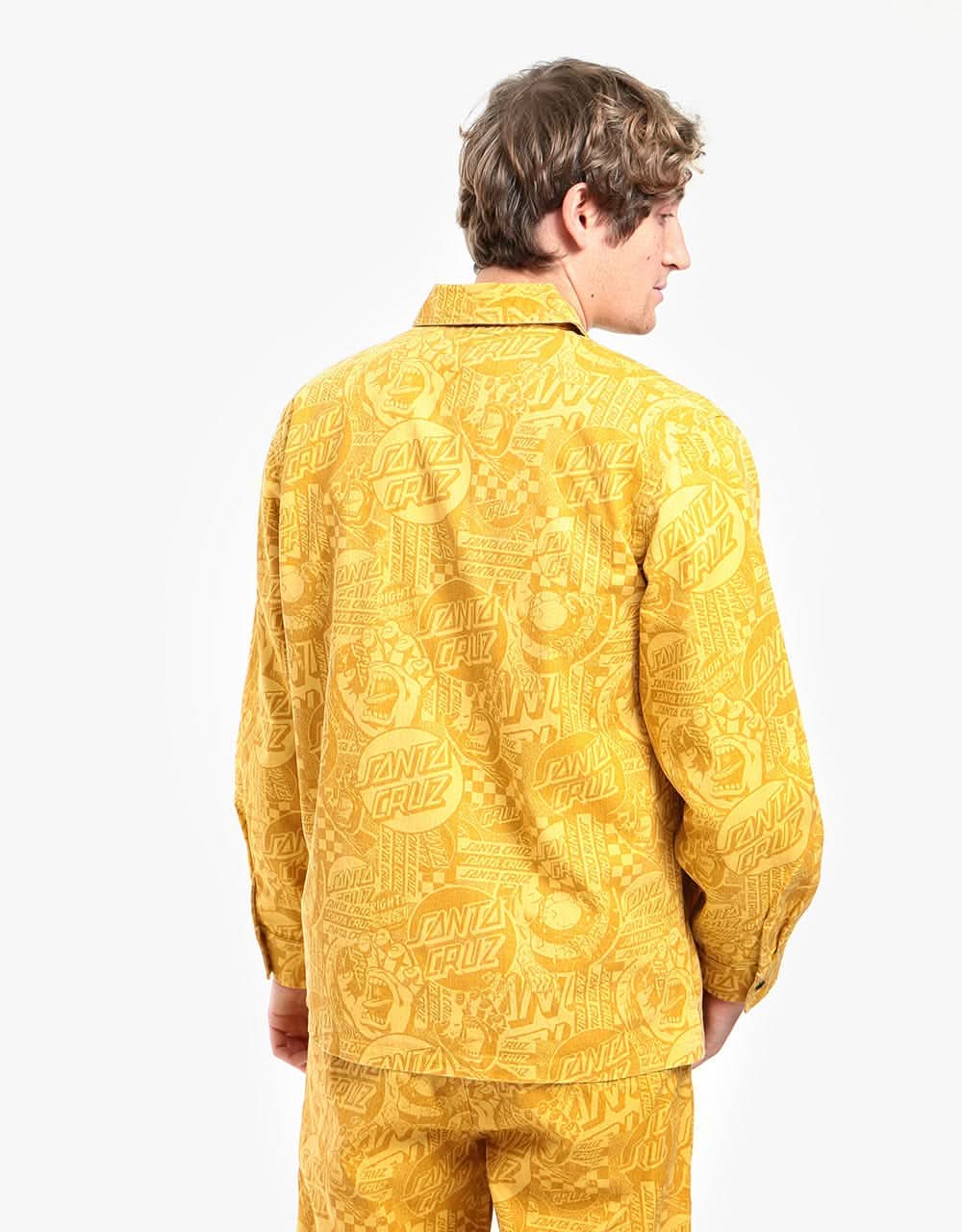 Santa Cruz El Jefe L/S Shirt - Straw Flier