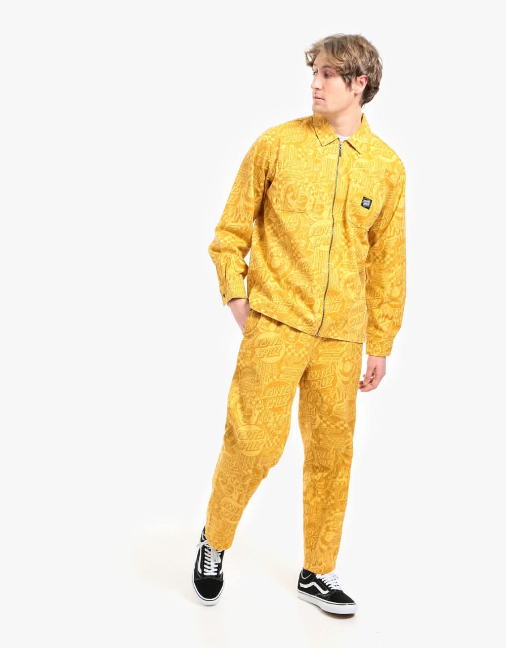 Santa Cruz El Jefe L/S Shirt - Straw Flier