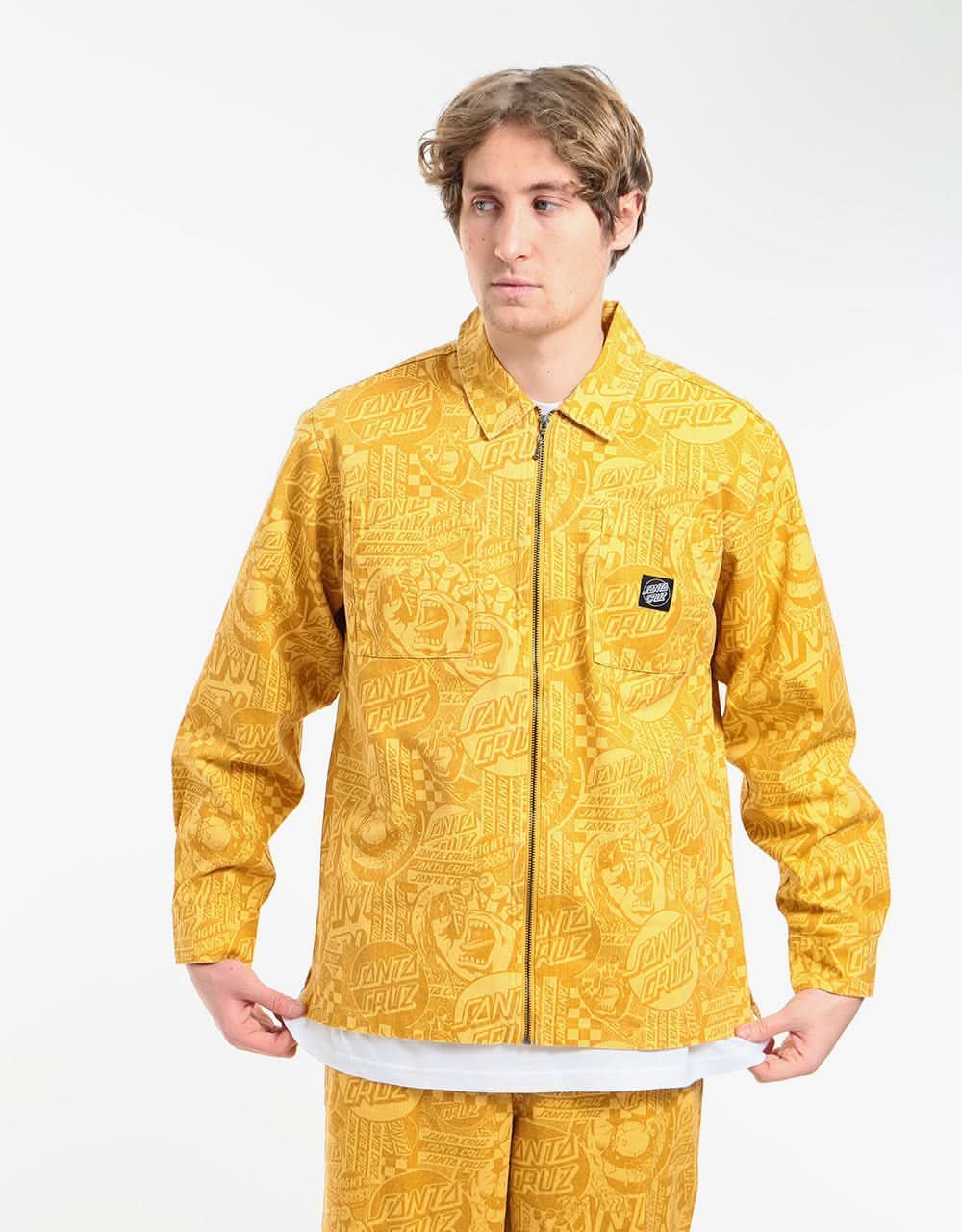 Santa Cruz El Jefe L/S Shirt - Straw Flier