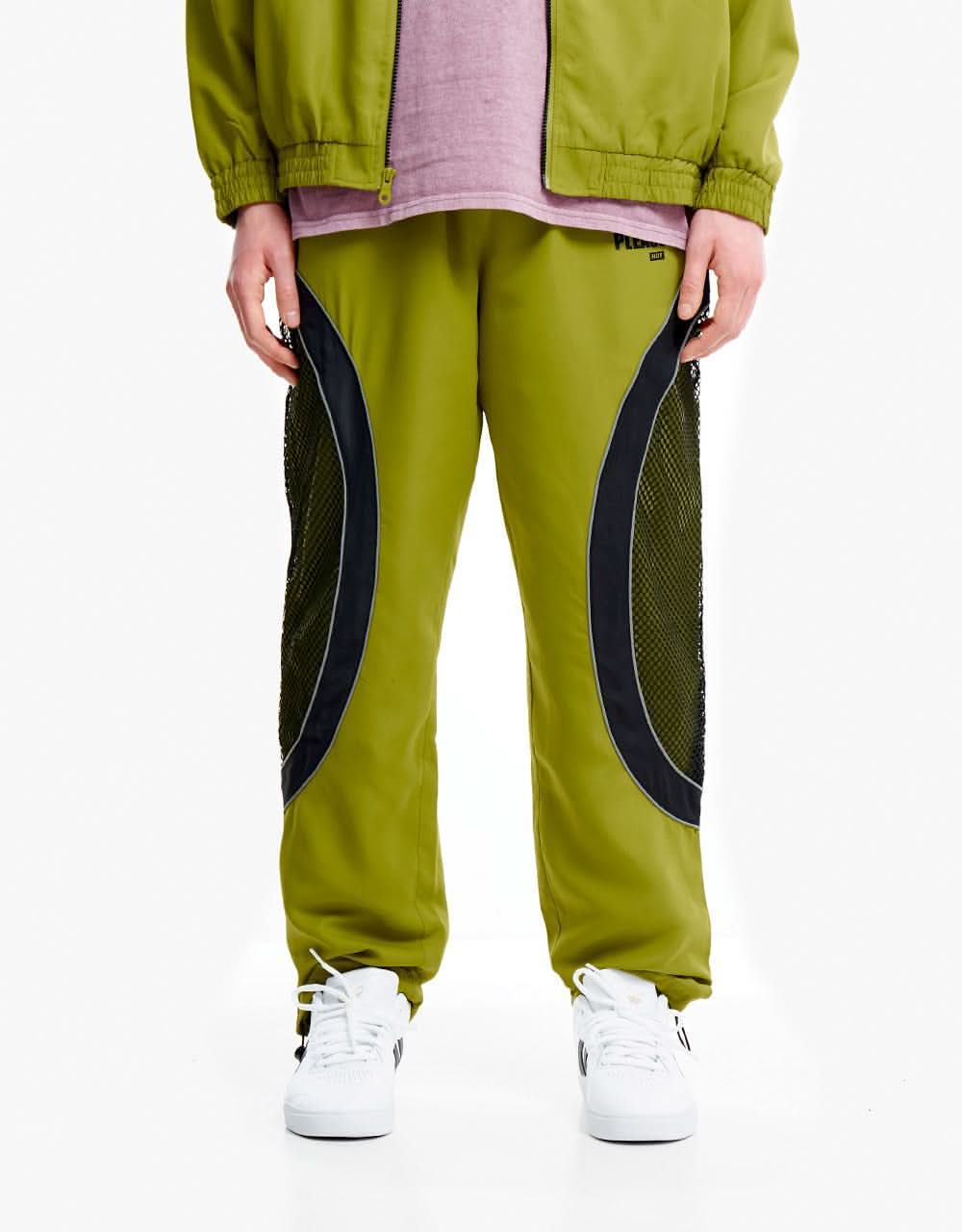 HUF x Pleasures Darton Track Pant - Green