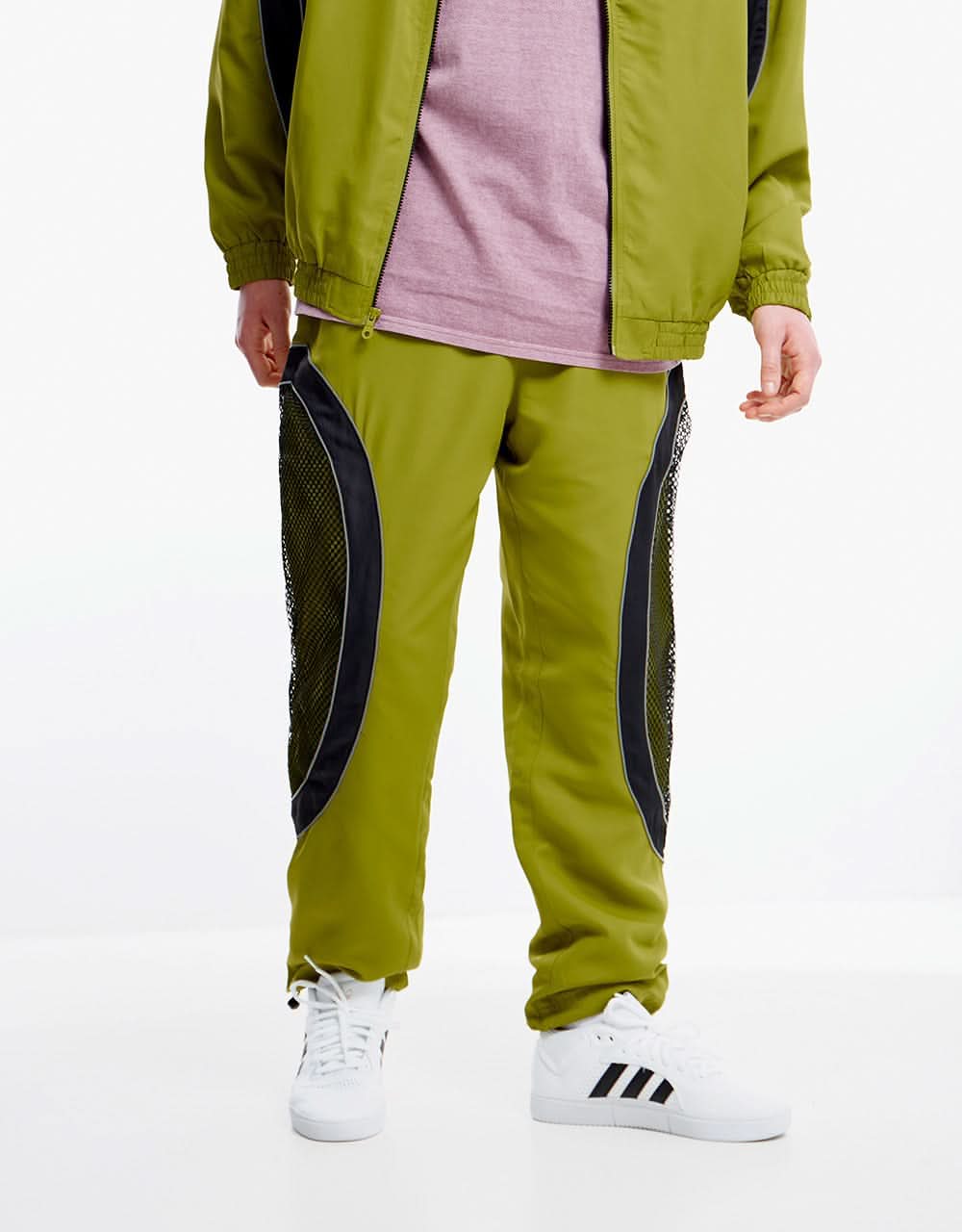 HUF x Pleasures Darton Track Pant - Green